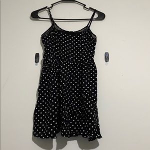 Cute black polka dot dress size S